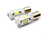 2 pieces of 15 SAMSUNG High Power 2835 SMD LED PY21W 581 BAU15s Light bulb 15W white