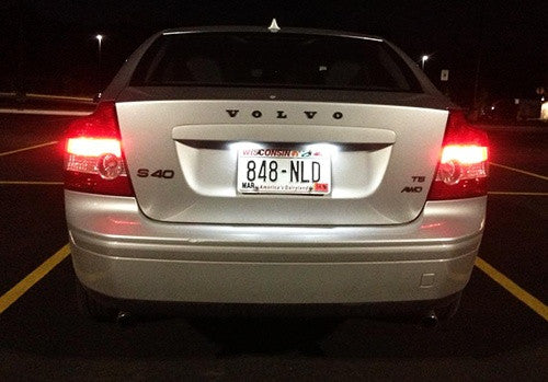 LED License Number Plate Light lamp OEM Replacement kit Volvo C70 S40 S60 V70 XC90