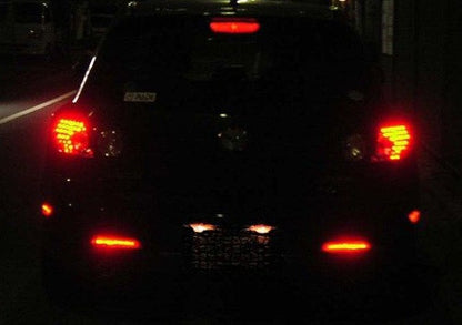 2x LED Bumper Reflector Red lens Tail Brake Light lamp Red 04-09 Mazda3 Mazdaspeed3