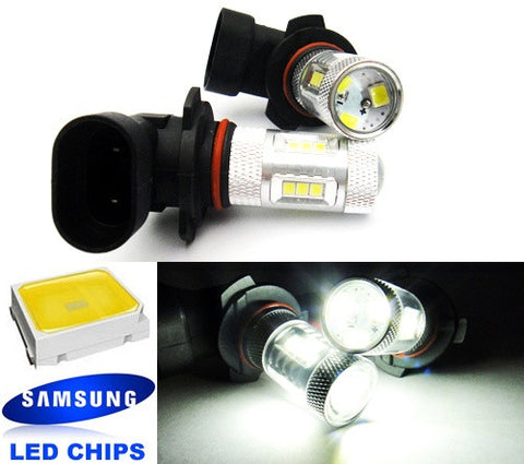 2x 15 SAMSUNG High Power 2835 SMD LED 9005 HB3 9145 H10 Light bulb 15W white